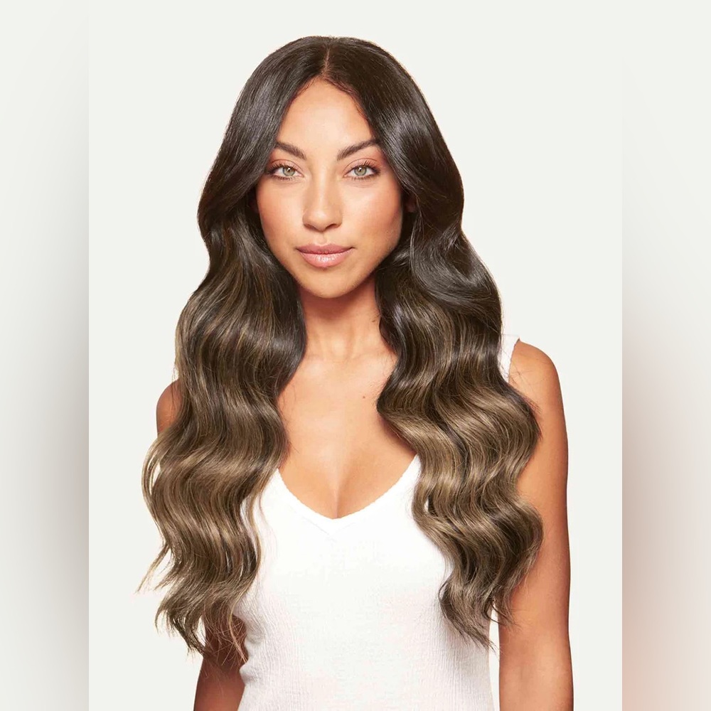 Luxy Hair Seamless 20 inch clip ins in Mocha Bronde Balayage
